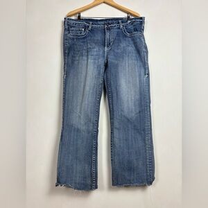 Cowgirl Tuff Women's Tuff Cookie White Jeans 36 Waist Western Bohemian